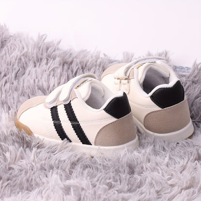 Boys' Sports Shoes for Kids with Thick Soles, All-Season Casual Sneakers for Running and Walking, in Black or Red, Toddler and Little Kid Sizes