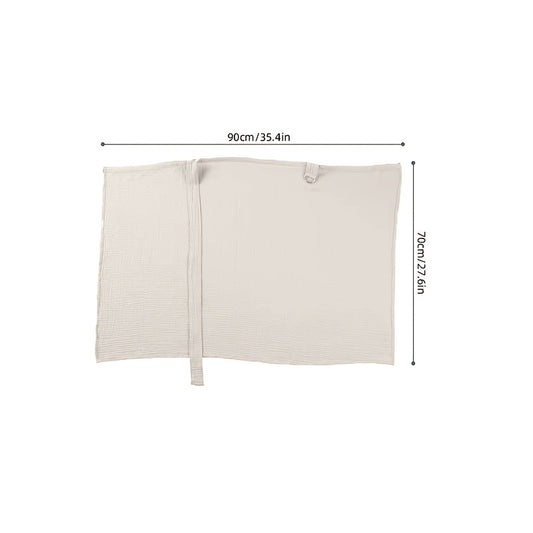 Breastfeeding Shawl and Nursing Cover for Moms, Lightweight Breathable Wrap for Feeding On the Go in Coffee or Beige, Postpartum Gift Idea