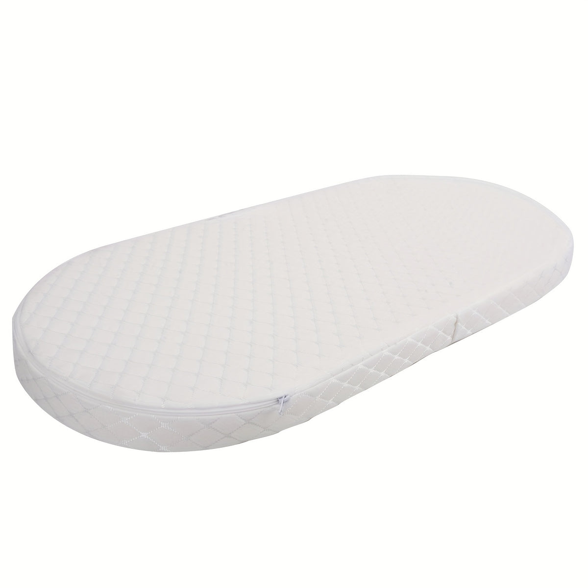 Bassinet Mattress Oval Foam with Removable Waterproof Cover, Baby Cradle Mattress in 15 x 30, 18 x 29 or 20 x 33 Inch Size Options