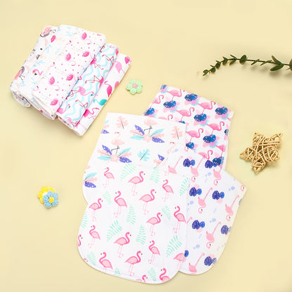 Baby Burp Cloths 10-Piece Set with Printed Style Options, Newborn Spit-Up Cloths and Washcloths for Boys and Girls, Everyday Feeding Essentials