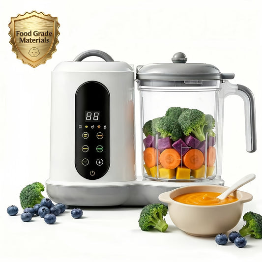 Baby Food Maker 4-in-1 Steamer, Blender & Processor with One-Button Puree, Auto-Cooking and Self-Cleaning for Homemade Weaning Meals