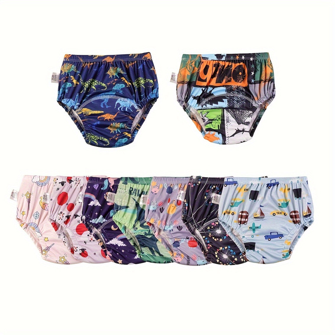 Breathable Polyester Potty Training Pants 3-Pack, Soft Comfortable Underwear for Diaper Learning, Washable Reusable Toddler Training Underwear, Lightweight Everyday Potty Training