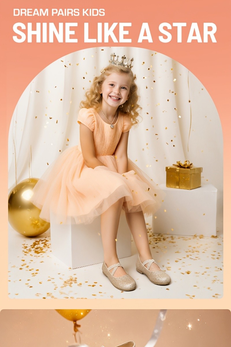 Buckle-Strap Girls Mary Jane Ballet Flats - Classic Dress Shoes with Adjustable Strap, Round Toe, Multiple Colors for Toddler, Little Kid & Big Kid, Perfect for Parties, Weddings & Everyday Wear