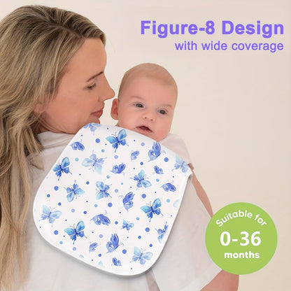 Baby Burp Cloths 10-Piece Set with Printed Style Options, Newborn Spit-Up Cloths and Washcloths for Boys and Girls, Everyday Feeding Essentials