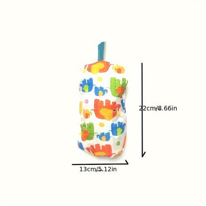 Baby Shopping Cart Seat Cover and High Chair Cushion, Portable Machine-Washable Padded Seat with Safety Straps and Attached Storage Bag