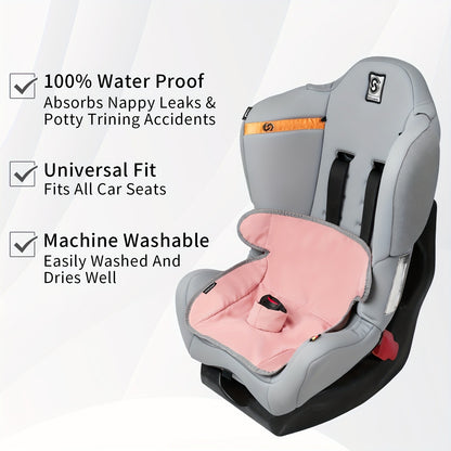 Potty Training Car Seat Pad for Toddlers, Waterproof Quick-Absorbing Washable Seat Protector for Strollers, Rockers and Car Seats, Ages 0-4