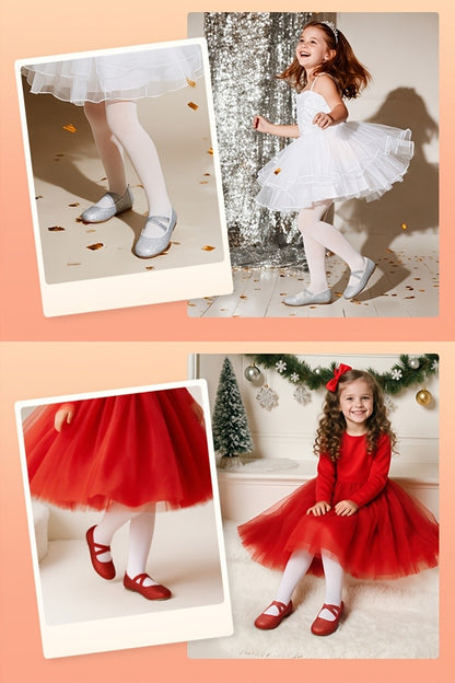 Buckle-Strap Girls Mary Jane Ballet Flats - Classic Dress Shoes with Adjustable Strap, Round Toe, Multiple Colors for Toddler, Little Kid & Big Kid, Perfect for Parties, Weddings & Everyday Wear