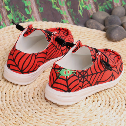 Boys Red Mesh Sneakers, Lightweight Breathable Casual Shoes for Toddler, Little Kid and Big Kid Indoor or Outdoor Spring and Fall Wear