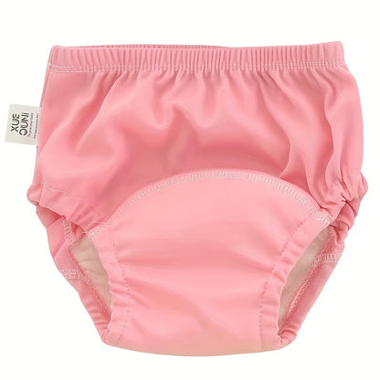 Solid Color Reusable Potty Training Underwear 6-Pack, Washable Breathable Toddler Learning Pants in Blue or Pink Mixes, Sizes 100 and 110