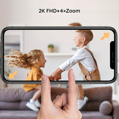 2K WiFi Baby Monitor with 5-Inch Screen and Camera, BOIFUN Nursery Video Monitor with Night Vision, Auto Tracking, Two-Way Audio and Smartphone App
