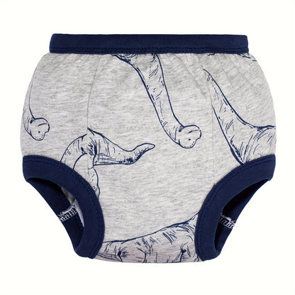 Cotton Training Underwear for Toddler Boys, 6-Pack Soft Absorbent Potty Pants, 100% Cotton, Sizes 12-24M to 5T