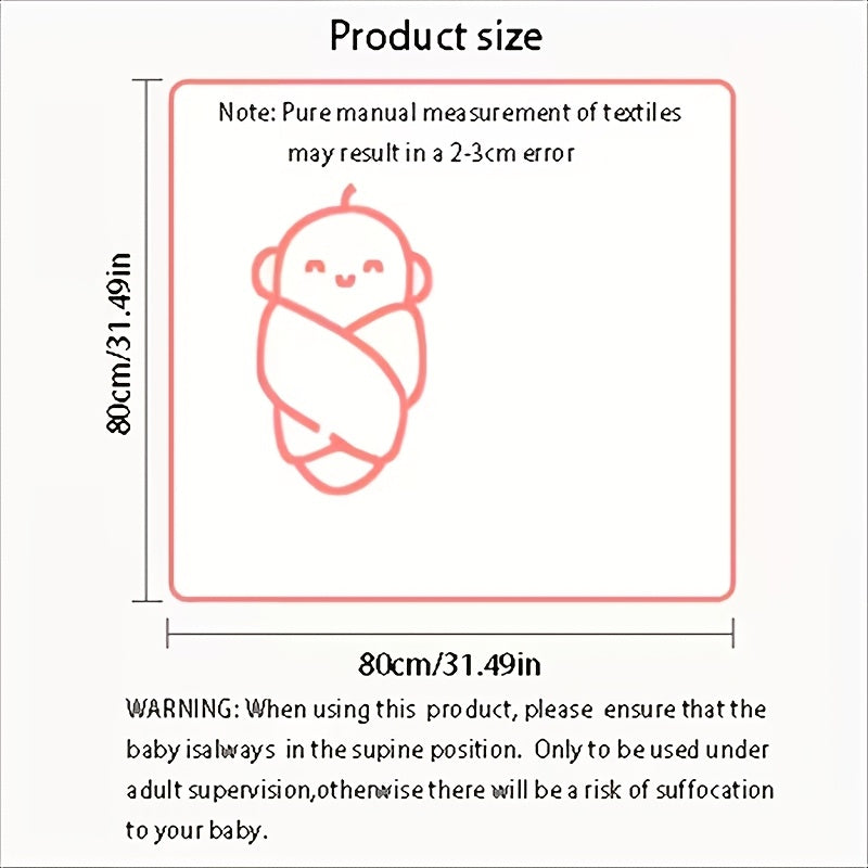 Hooded Baby Bath Towel 31.5 x 31.5 Inches, Soft Absorbent Polyester Bath Wrap with Reinforced Edges for Supervised After-Bath Drying in Pink or Sky Blue
