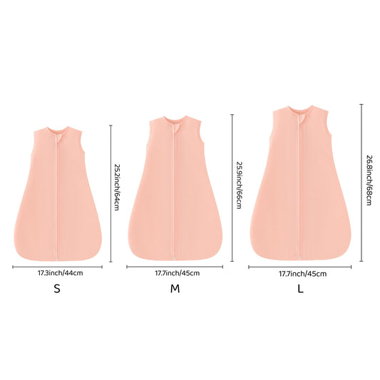 Baby Sleep Sacks 3-Pack with Two-Way Zipper, Newborn Wearable Swaddle Bags for Easy Diaper Changes, 0-6 Months, Blue Line or Pink