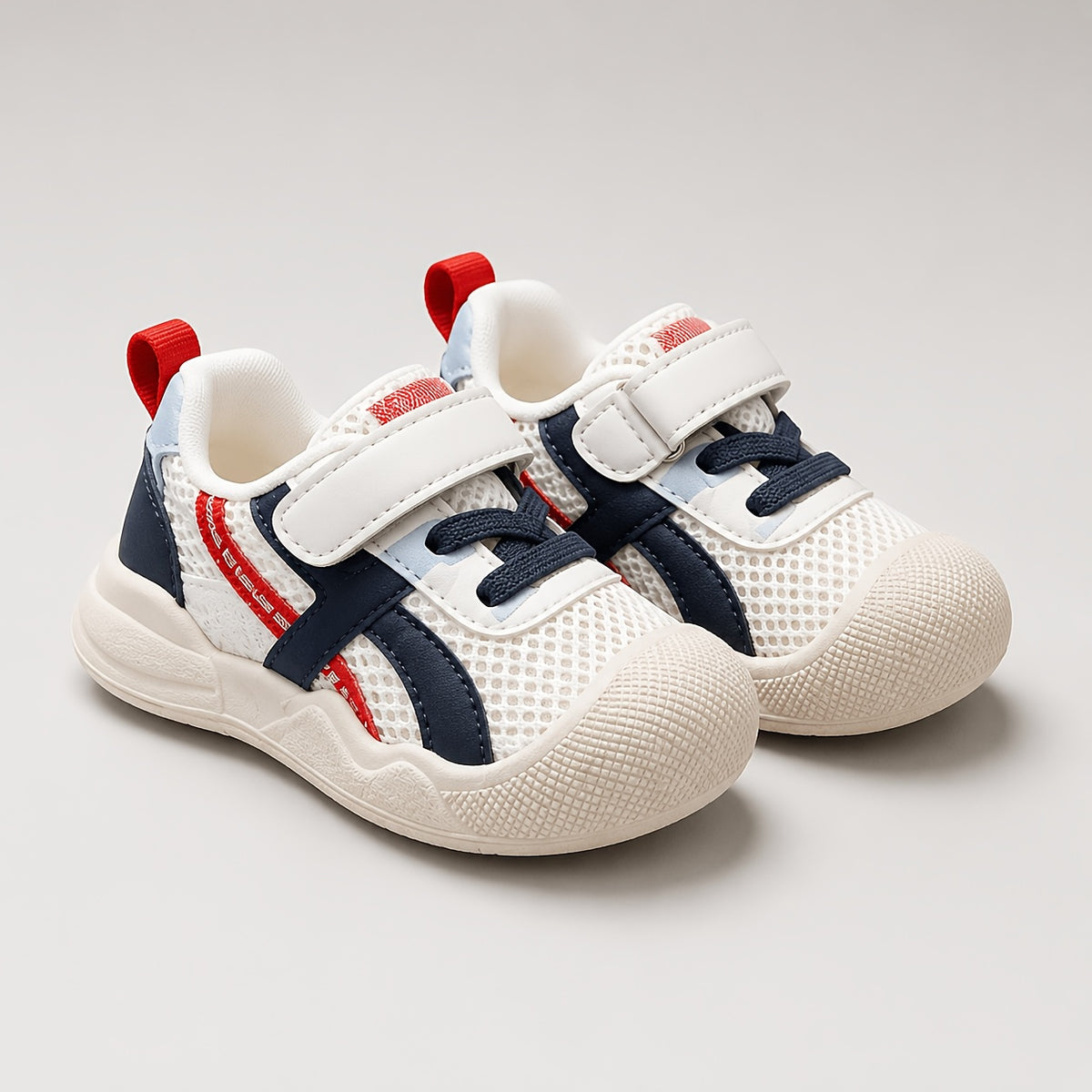 Toddler Mesh Walking Shoes for Boys and Girls, Breathable Spring & Summer Baby Sneakers for Kindergarten, Available in Pink, Camel and Blue, US 4-9 Toddler Sizes