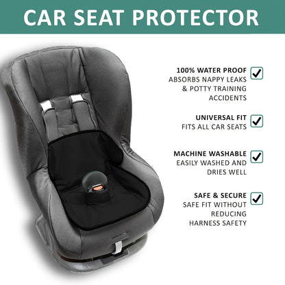 Potty Training Car Seat Pad for Toddlers, Waterproof Quick-Absorbing Washable Seat Protector for Strollers, Rockers and Car Seats, Ages 0-4