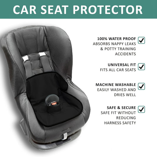 Potty Training Car Seat Pad for Toddlers, Waterproof Quick-Absorbing Washable Seat Protector for Strollers, Rockers and Car Seats, Ages 0-4