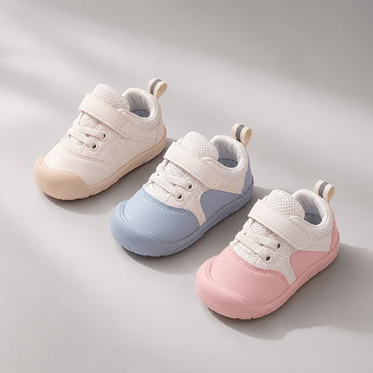 Breathable Non-Slip Low-Top Sneakers for Baby Girls - Casual Comfortable Walking Shoes, Lightweight Everyday Wear for Toddler & Little Kid, All Season Fit