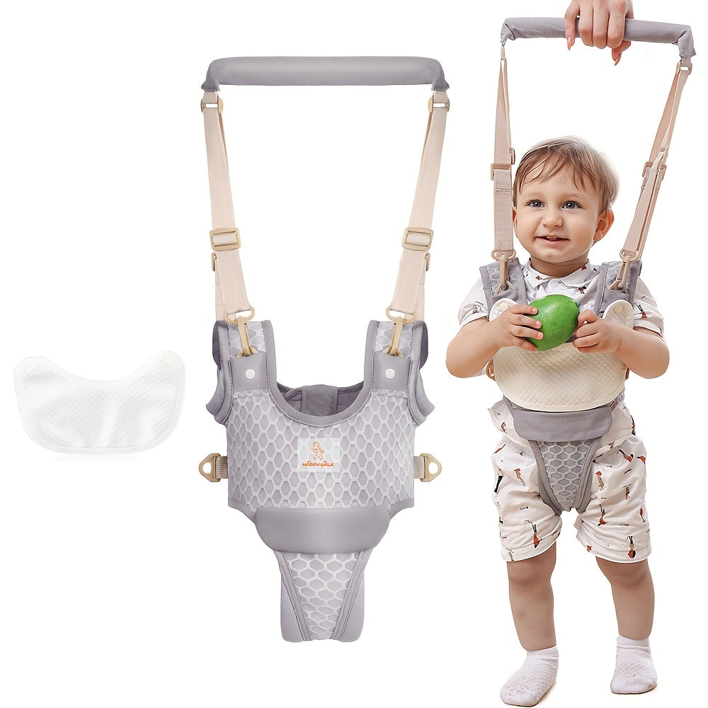 Adjustable Baby Walking Harness with Removable Crotch Support, Breathable Toddler Walking Aid and Carrier Design for Ages 8–24 Months