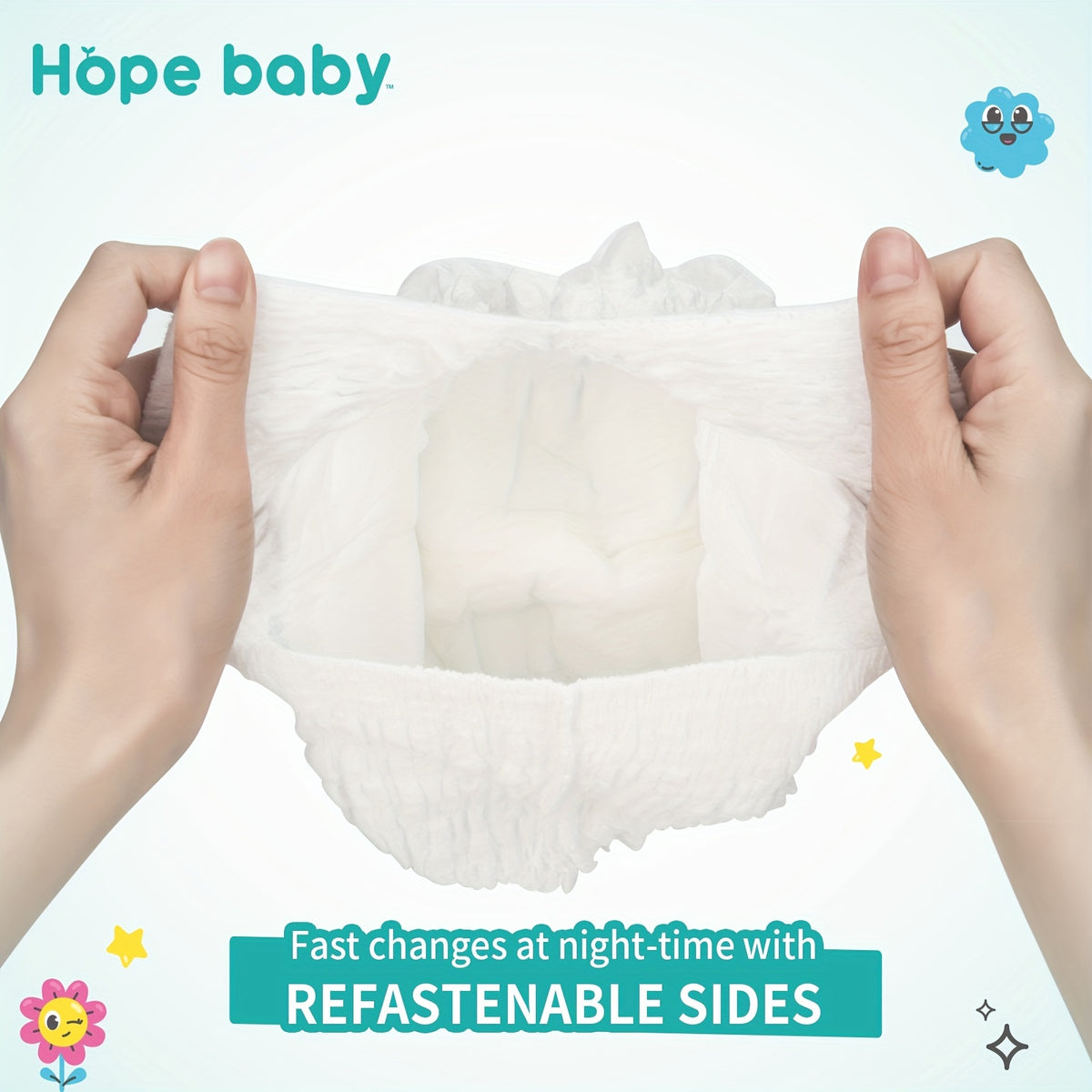 HOPE BABY Pull Ups Potty Training Pants, Premium Training Underwear 64-68 Count – Hypoallergenic Toddler Diapers for Sensitive Skin, Sizes L to XXXL, Comfortable Everyday Potty Training