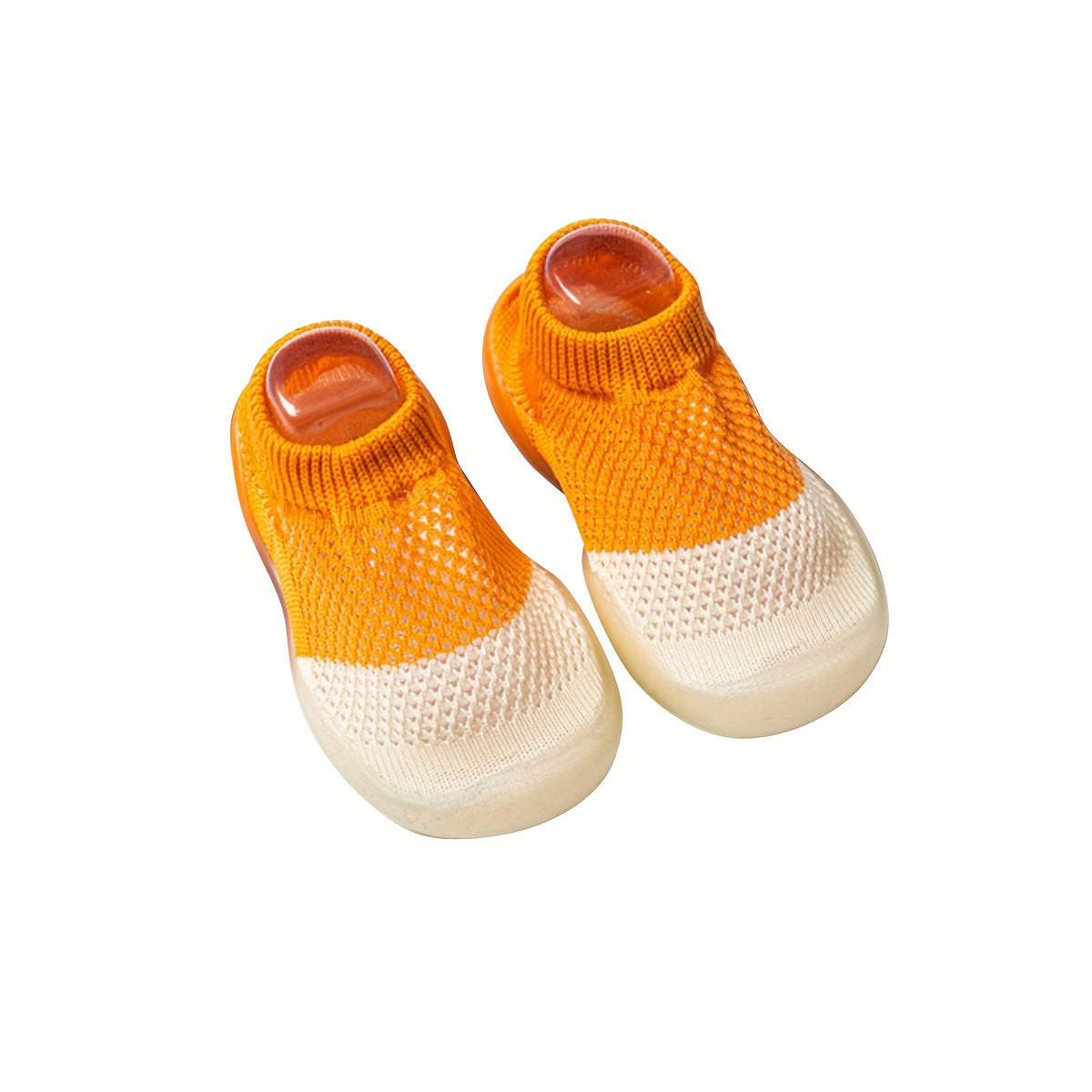 Non-Slip Infant Slippers for Toddlers - Soft Elastic Indoor Shoes with Secure Straps, Unisex Design for Boys & Girls 6 Months to 3 Years, Machine Washable