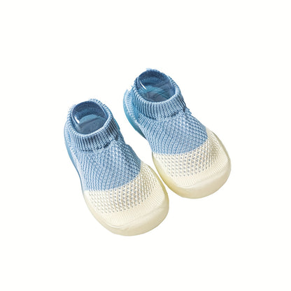 Non-Slip Infant Slippers for Toddlers - Soft Elastic Indoor Shoes with Secure Straps, Unisex Design for Boys & Girls 6 Months to 3 Years, Machine Washable