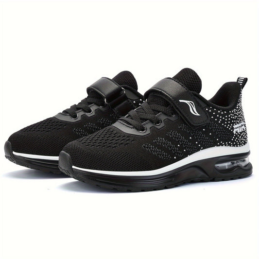 Kids Air Running Sneakers with Lightweight Feel and Non-Slip Design, Unisex Sport Shoes in Nine Color Options for Toddlers to Big Kids