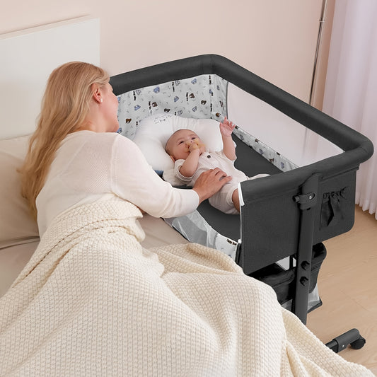 Children's Bed for Kids Room, Lightweight 12.79 lb Sleep Furniture with 44.09 lb Maximum Child Weight Limit, Pink, Black and Gray Color Options