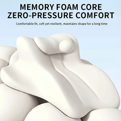 Memory Foam Maternity Body Pillow for Full-Body Lounging, Compressible Pregnancy Support Cushion for Bed or Sofa, Portable Gift for Expecting Moms