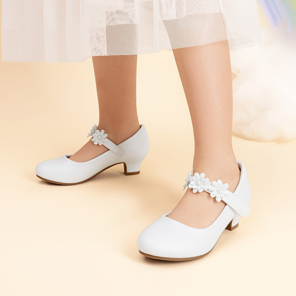 Rhinestone Ballet Flats for Girls, Mary Jane Dress Shoes with a Shimmering Look, Round-Toe Slip-On Party Shoes for Toddlers and Big Kids, Weddings