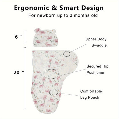 Newborn Swaddle Sacks 3-Pack for Babies 0-3 Months, Ergonomic Baby Swaddles for Early Sleep Routines, Multiple Color Options for Everyday Use