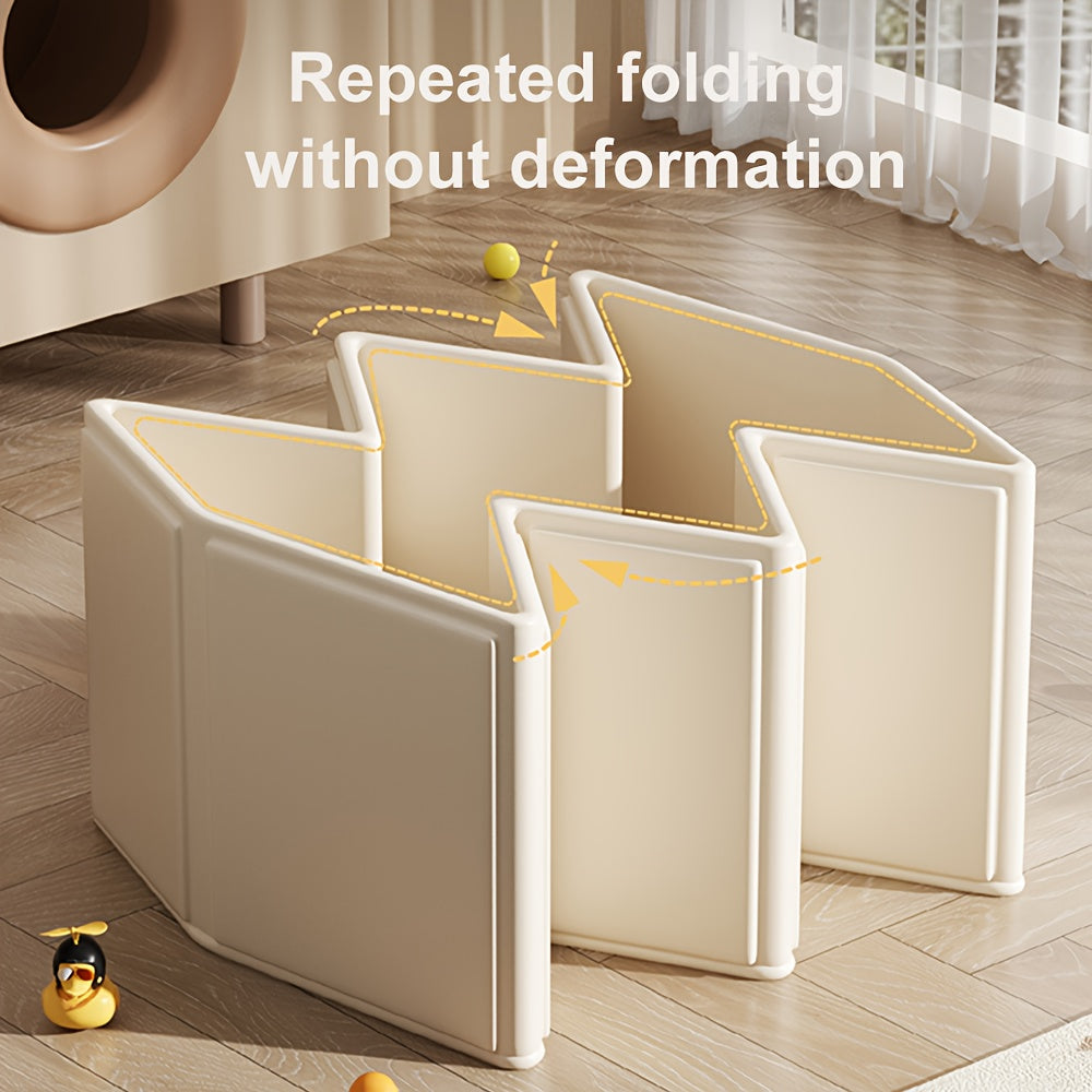 Space-Saving Foldable Kids Bathtub with Non-Slip Base, Portable Collapsible Bath Tub for Small Bathrooms, Family Travel and Easy Storage