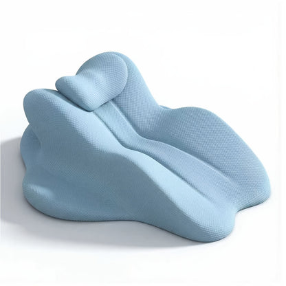Pregnancy Wedge Pillow with Memory Foam, Ergonomic Maternity Support Cushion for Bed, Reading or Relaxing in Sky Blue or Navy Blue